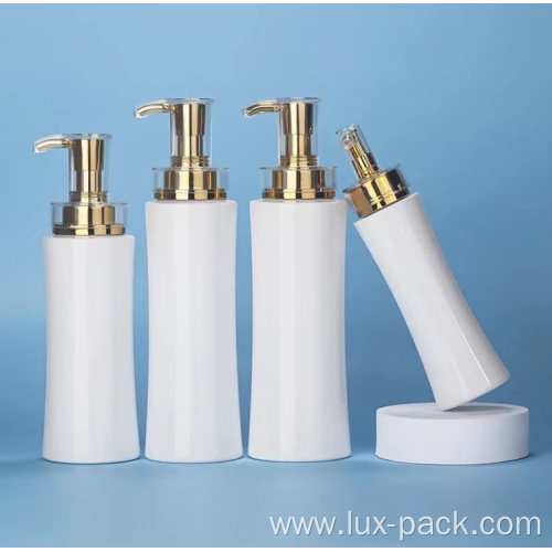 Wholesale Luxury 200ml Skincare Packaging Plastic PET Shampoo Shower Gel Lotion Pump Bottle